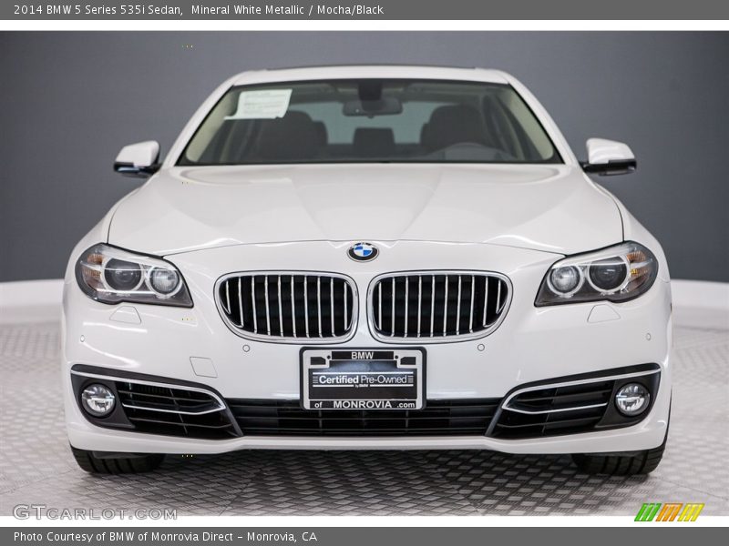 Mineral White Metallic / Mocha/Black 2014 BMW 5 Series 535i Sedan