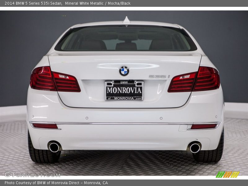 Mineral White Metallic / Mocha/Black 2014 BMW 5 Series 535i Sedan