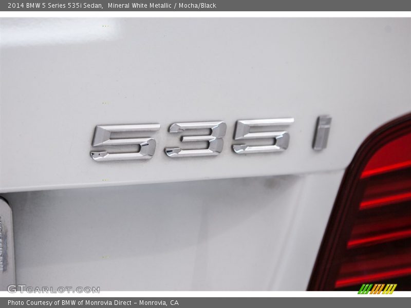 Mineral White Metallic / Mocha/Black 2014 BMW 5 Series 535i Sedan