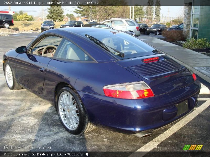 Lapis Blue Metallic / Graphite Grey 2002 Porsche 911 Targa