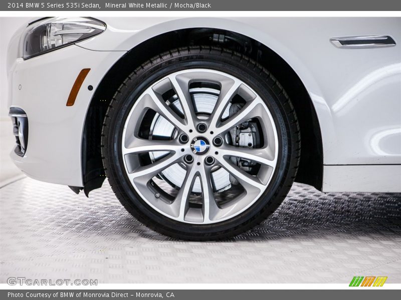 Mineral White Metallic / Mocha/Black 2014 BMW 5 Series 535i Sedan