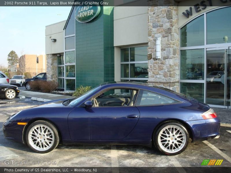 Lapis Blue Metallic / Graphite Grey 2002 Porsche 911 Targa