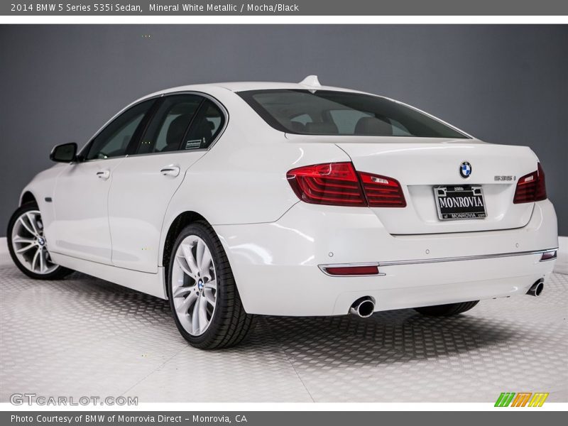 Mineral White Metallic / Mocha/Black 2014 BMW 5 Series 535i Sedan