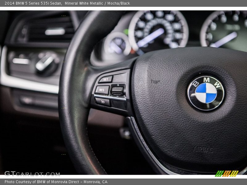 Mineral White Metallic / Mocha/Black 2014 BMW 5 Series 535i Sedan