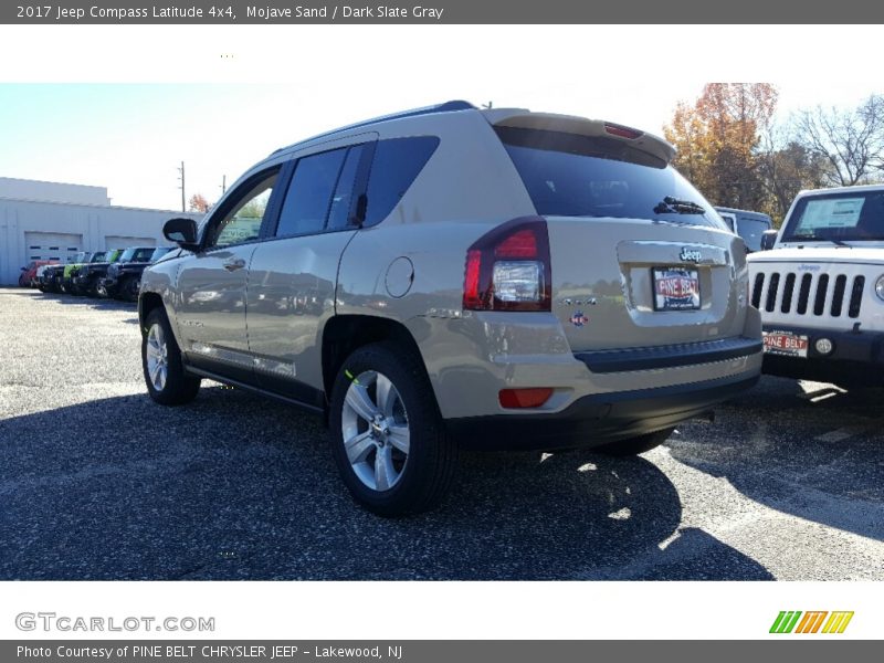 Mojave Sand / Dark Slate Gray 2017 Jeep Compass Latitude 4x4