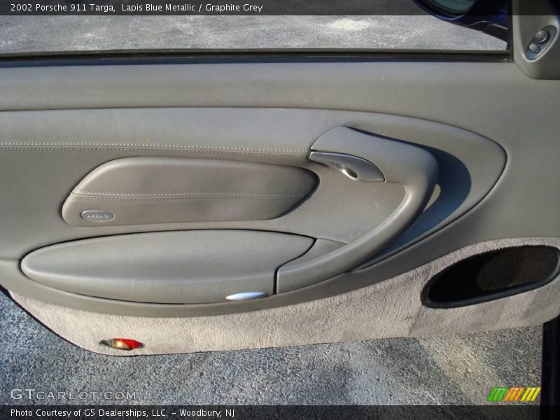 Lapis Blue Metallic / Graphite Grey 2002 Porsche 911 Targa