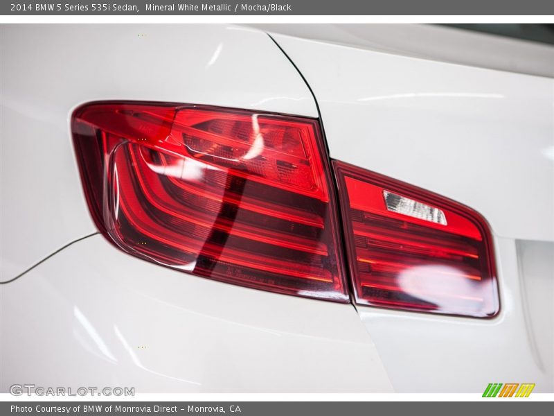 Mineral White Metallic / Mocha/Black 2014 BMW 5 Series 535i Sedan