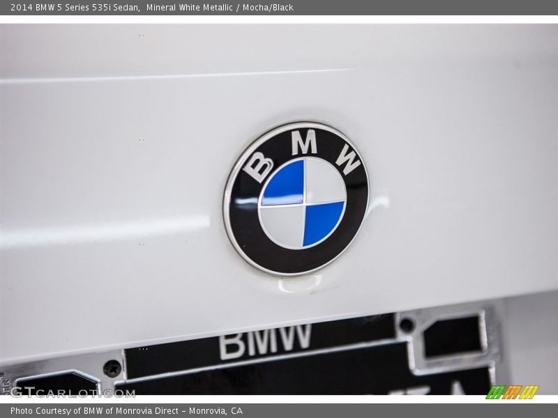 Mineral White Metallic / Mocha/Black 2014 BMW 5 Series 535i Sedan