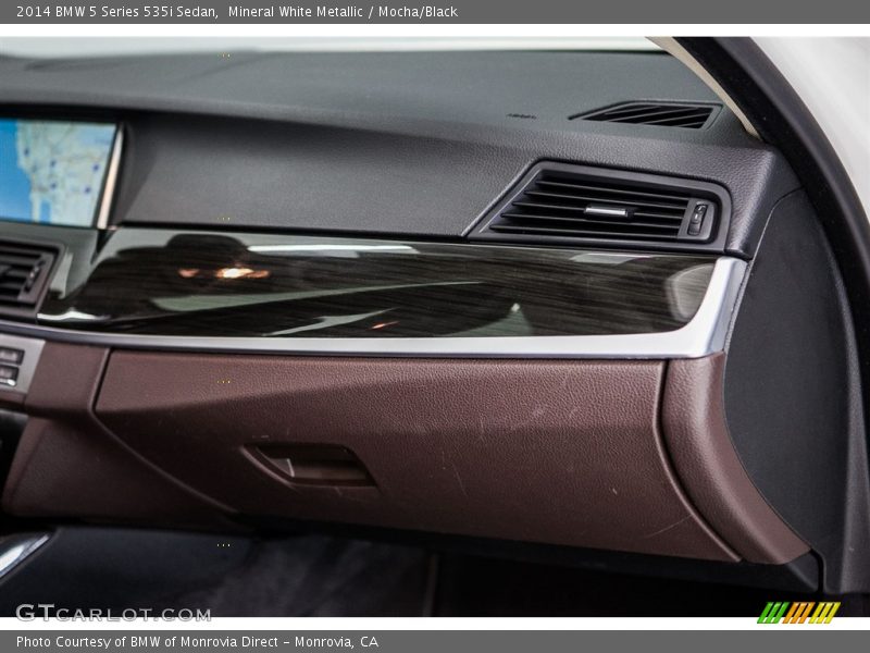 Mineral White Metallic / Mocha/Black 2014 BMW 5 Series 535i Sedan