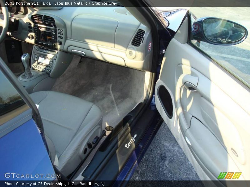 Lapis Blue Metallic / Graphite Grey 2002 Porsche 911 Targa
