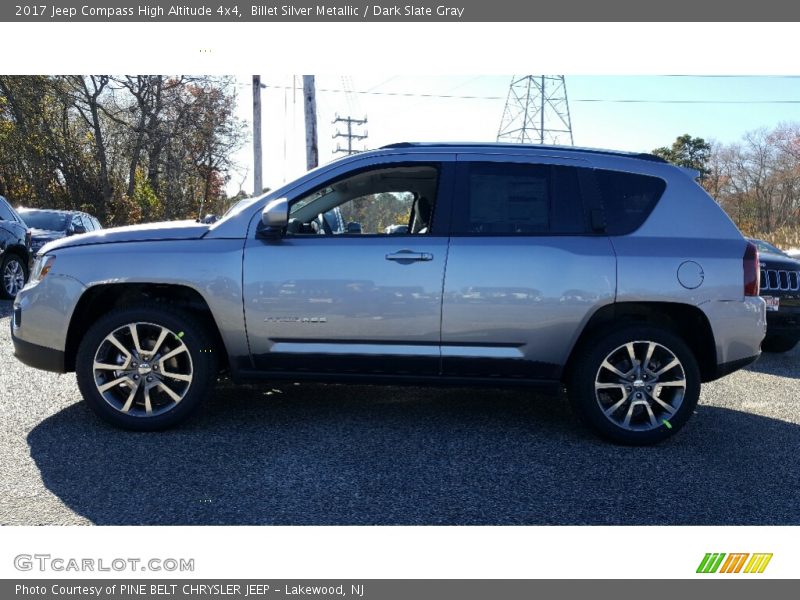 Billet Silver Metallic / Dark Slate Gray 2017 Jeep Compass High Altitude 4x4