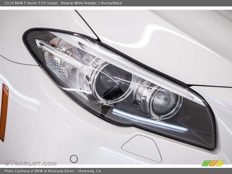 Mineral White Metallic / Mocha/Black 2014 BMW 5 Series 535i Sedan
