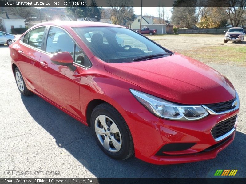 Red Hot / Jet Black 2017 Chevrolet Cruze LS