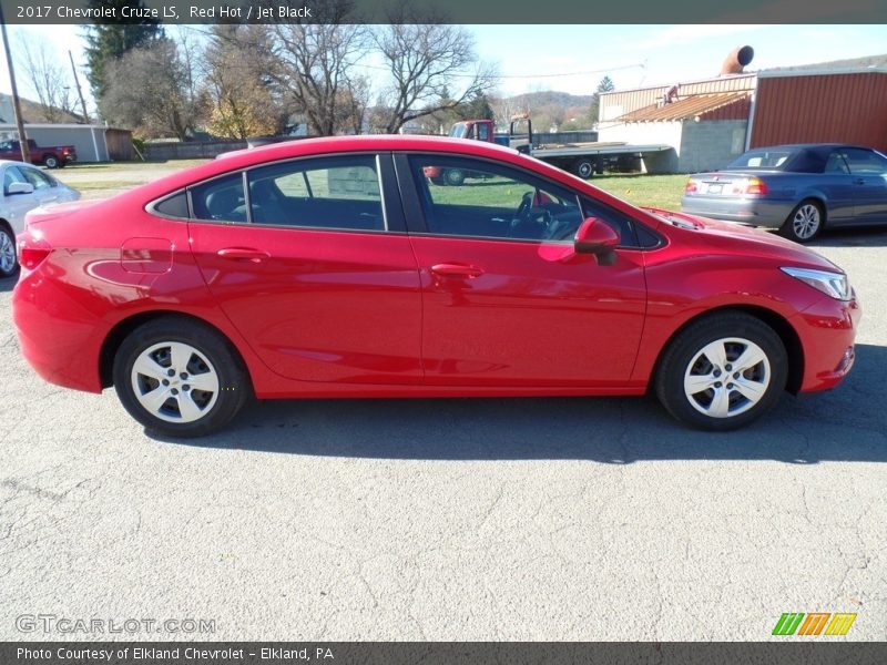 Red Hot / Jet Black 2017 Chevrolet Cruze LS