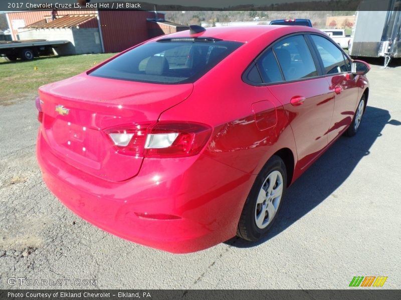 Red Hot / Jet Black 2017 Chevrolet Cruze LS