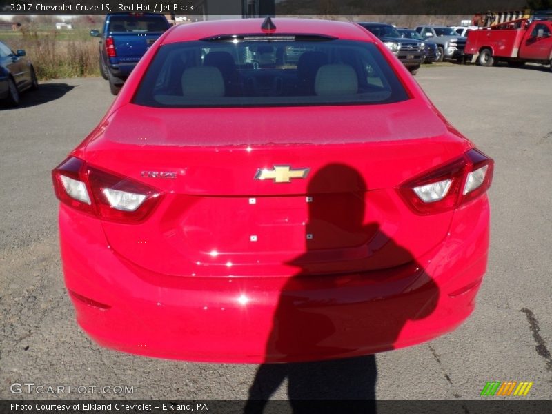 Red Hot / Jet Black 2017 Chevrolet Cruze LS