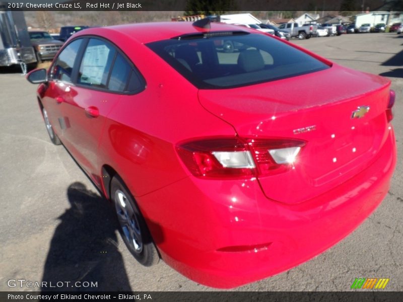 Red Hot / Jet Black 2017 Chevrolet Cruze LS