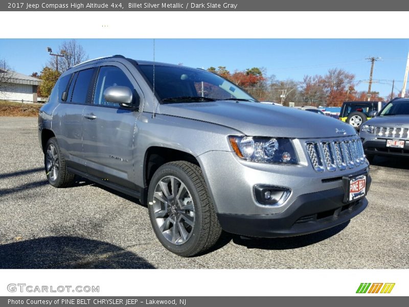 Billet Silver Metallic / Dark Slate Gray 2017 Jeep Compass High Altitude 4x4