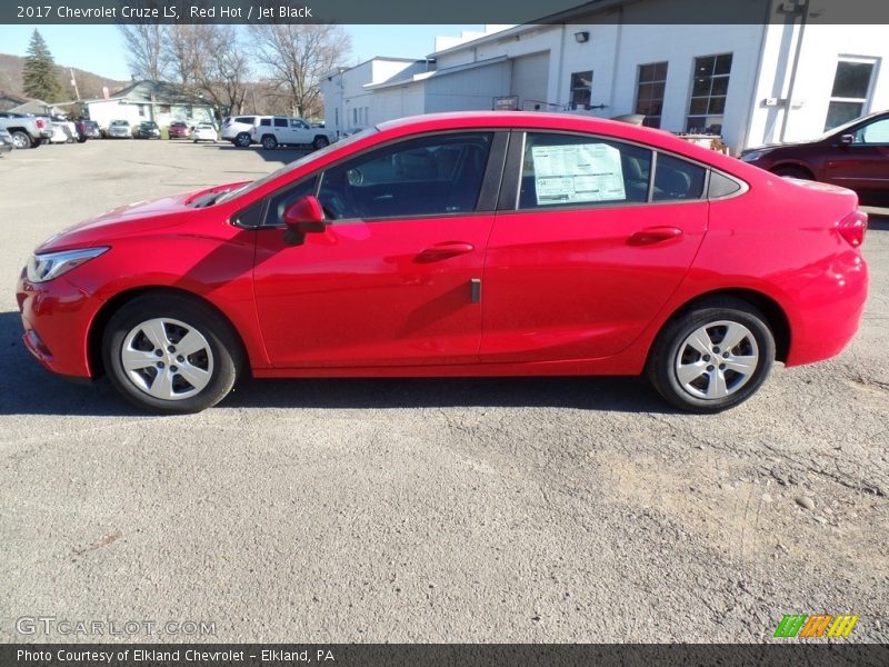 Red Hot / Jet Black 2017 Chevrolet Cruze LS