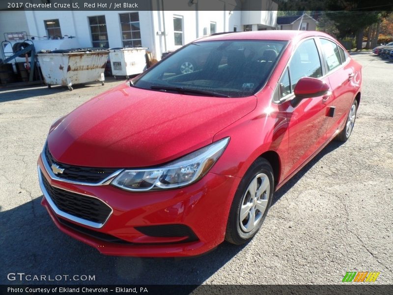 Red Hot / Jet Black 2017 Chevrolet Cruze LS