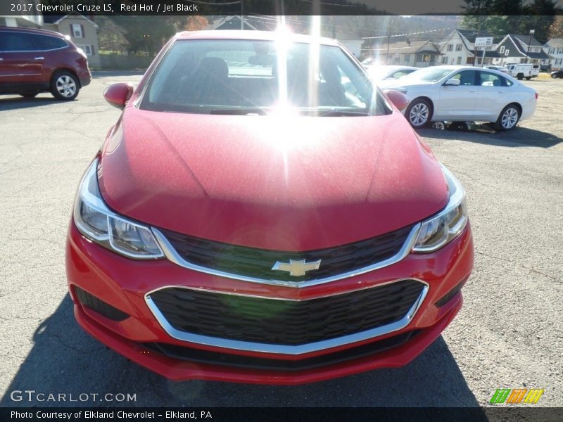 Red Hot / Jet Black 2017 Chevrolet Cruze LS