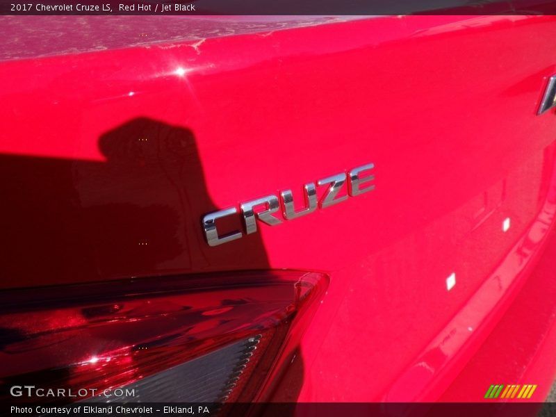 Red Hot / Jet Black 2017 Chevrolet Cruze LS