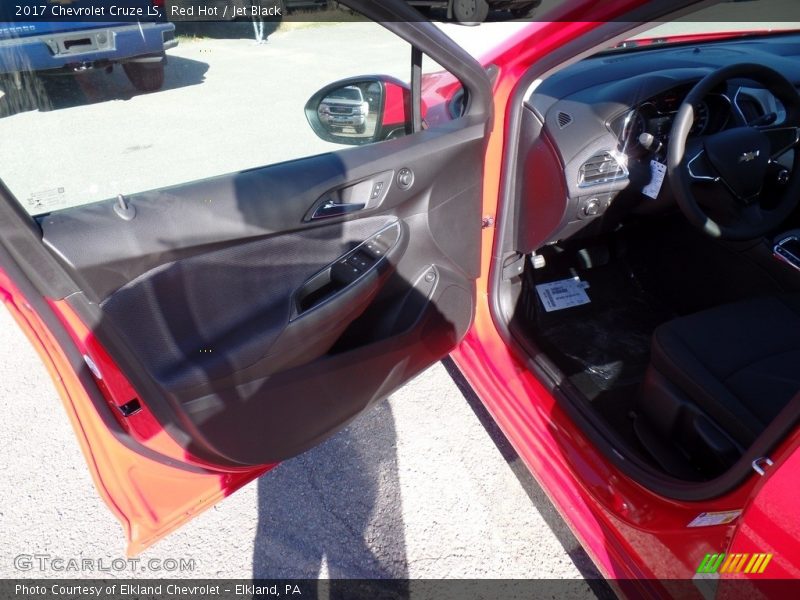 Red Hot / Jet Black 2017 Chevrolet Cruze LS