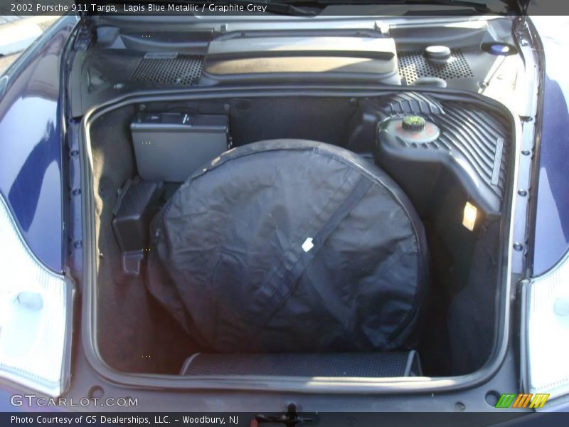 Lapis Blue Metallic / Graphite Grey 2002 Porsche 911 Targa