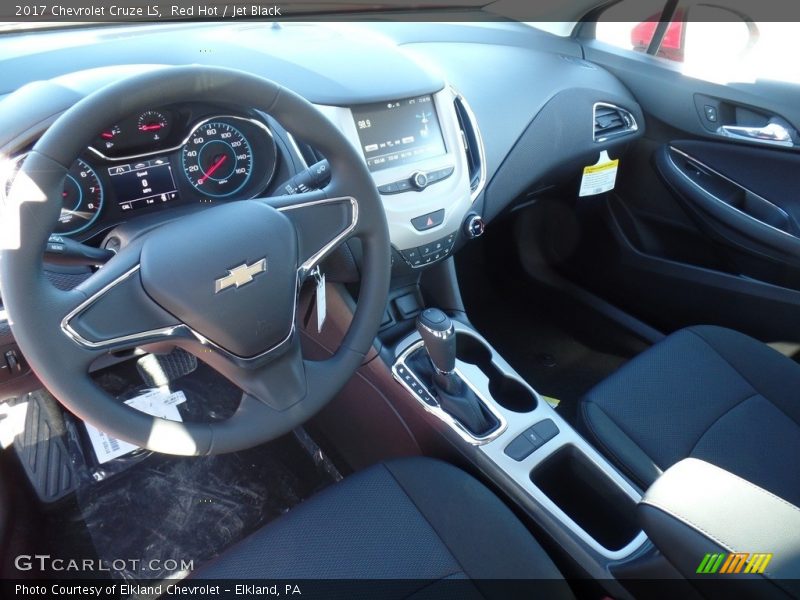Red Hot / Jet Black 2017 Chevrolet Cruze LS