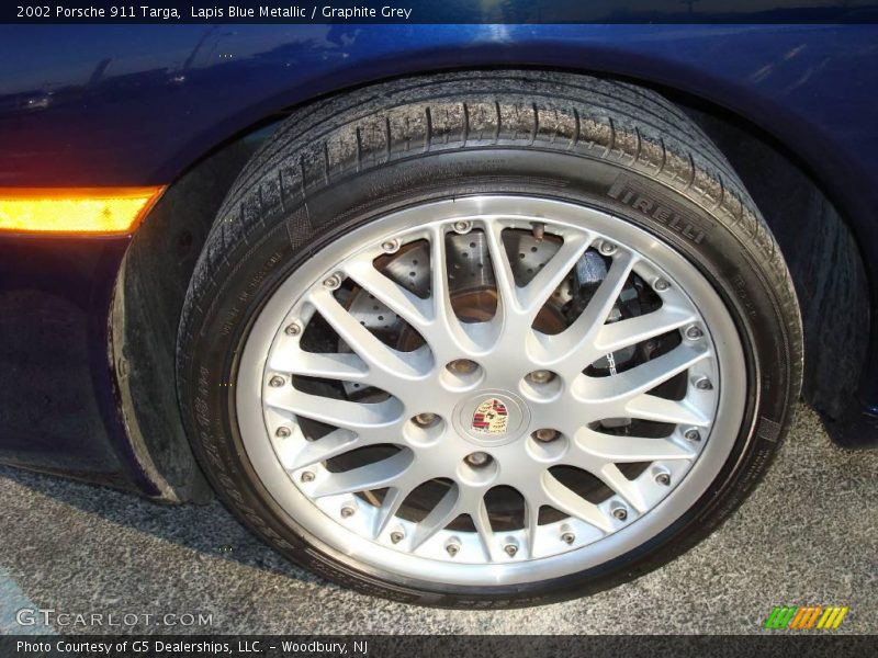 Lapis Blue Metallic / Graphite Grey 2002 Porsche 911 Targa