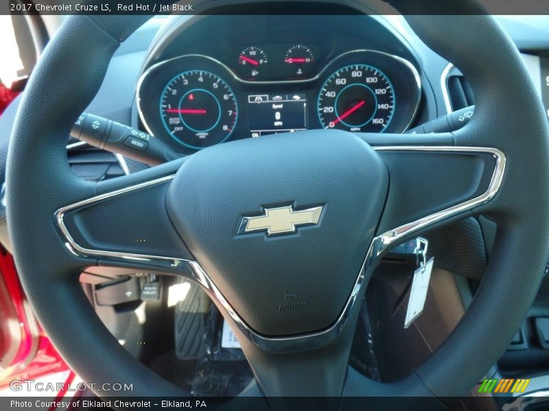 Red Hot / Jet Black 2017 Chevrolet Cruze LS