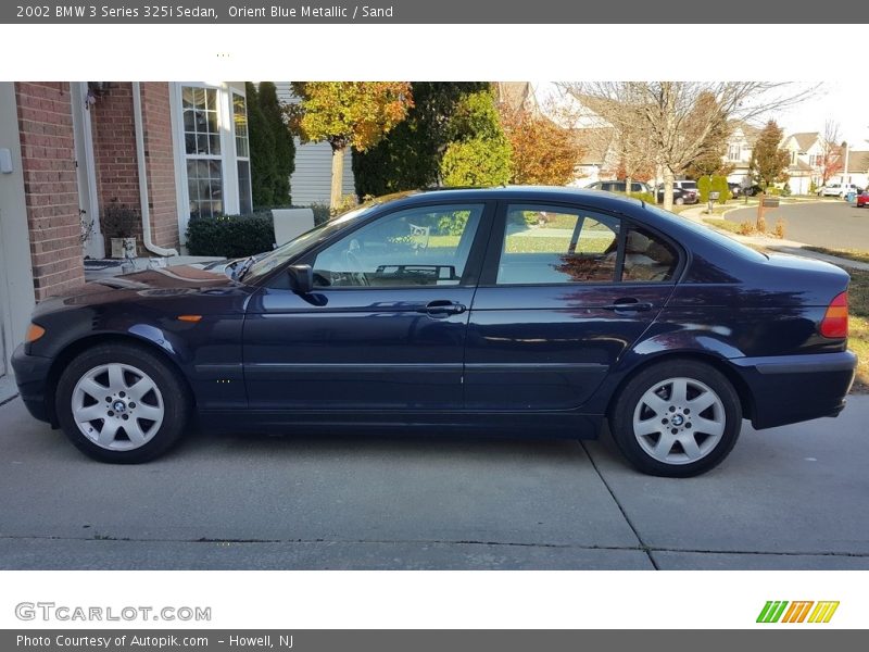Orient Blue Metallic / Sand 2002 BMW 3 Series 325i Sedan