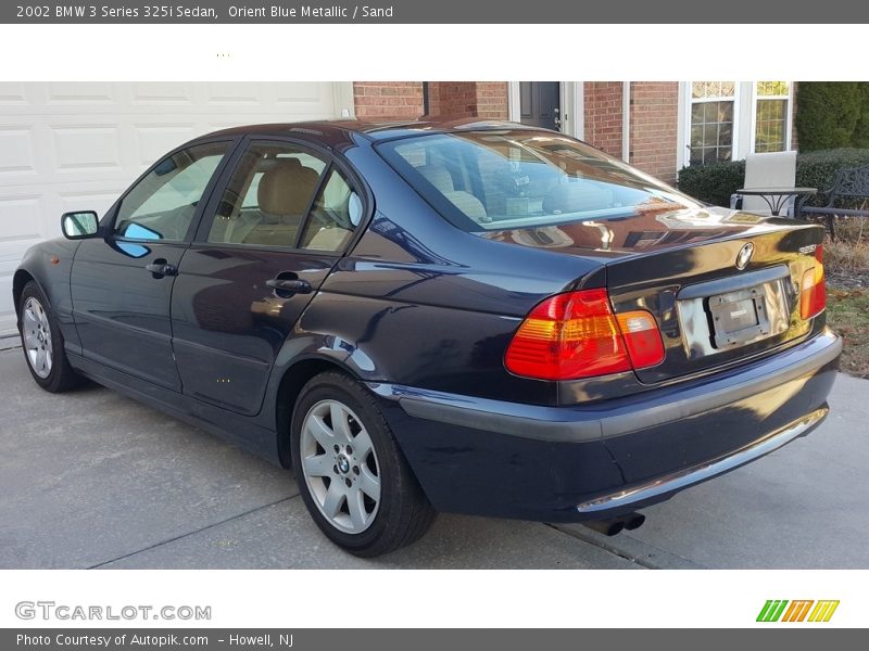 Orient Blue Metallic / Sand 2002 BMW 3 Series 325i Sedan