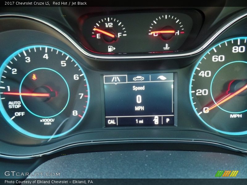 Red Hot / Jet Black 2017 Chevrolet Cruze LS