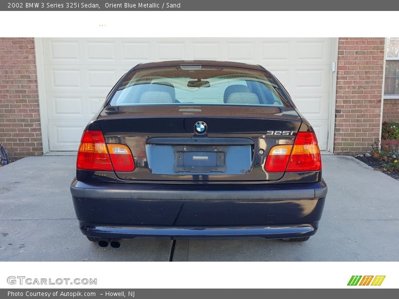 Orient Blue Metallic / Sand 2002 BMW 3 Series 325i Sedan