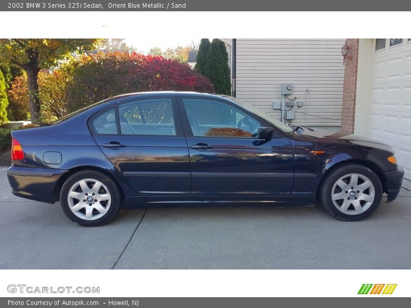 Orient Blue Metallic / Sand 2002 BMW 3 Series 325i Sedan