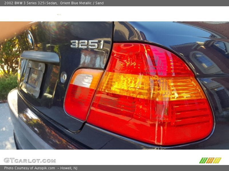 Orient Blue Metallic / Sand 2002 BMW 3 Series 325i Sedan