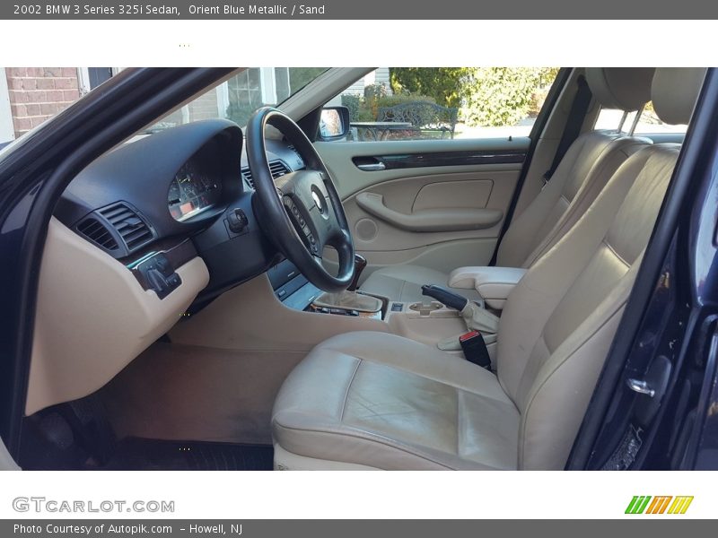 Orient Blue Metallic / Sand 2002 BMW 3 Series 325i Sedan