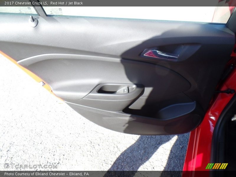 Red Hot / Jet Black 2017 Chevrolet Cruze LS