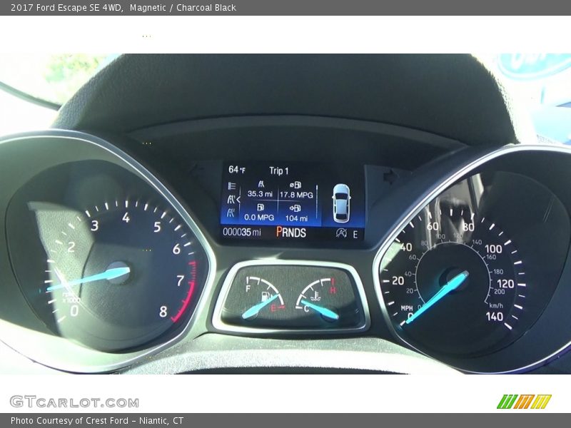 Magnetic / Charcoal Black 2017 Ford Escape SE 4WD