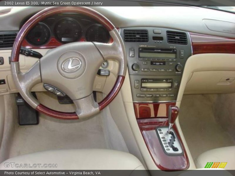 Mystic Sea Green Opalescent / Ivory 2002 Lexus ES 300
