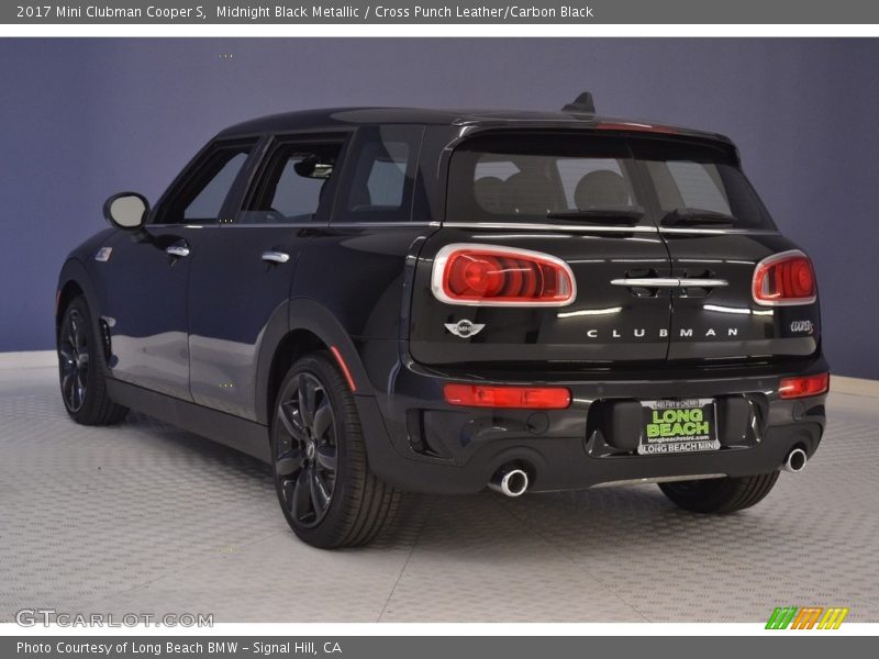 Midnight Black Metallic / Cross Punch Leather/Carbon Black 2017 Mini Clubman Cooper S