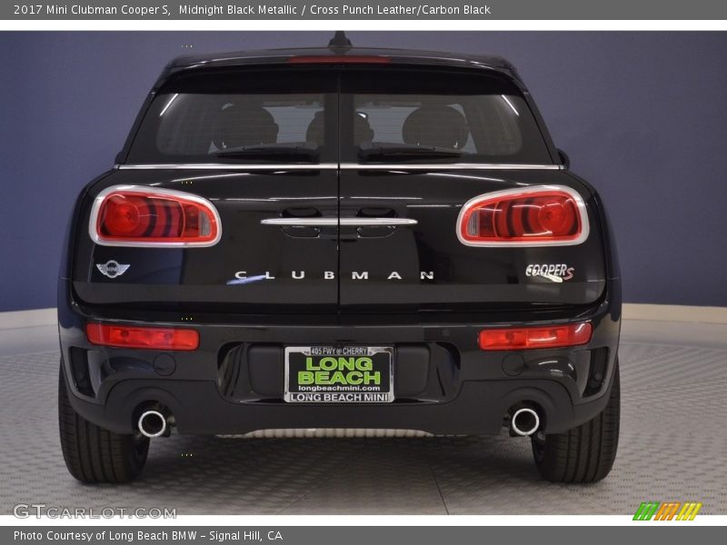 Midnight Black Metallic / Cross Punch Leather/Carbon Black 2017 Mini Clubman Cooper S