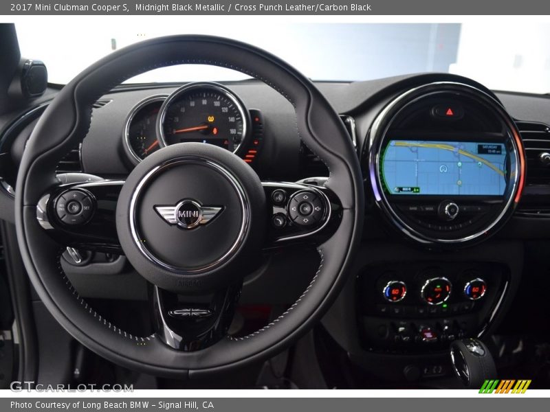 Midnight Black Metallic / Cross Punch Leather/Carbon Black 2017 Mini Clubman Cooper S