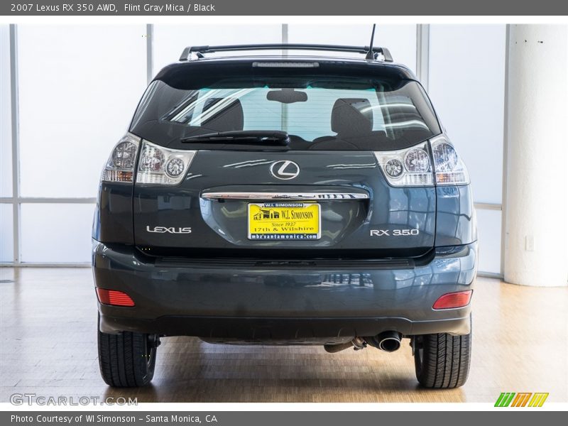 Flint Gray Mica / Black 2007 Lexus RX 350 AWD