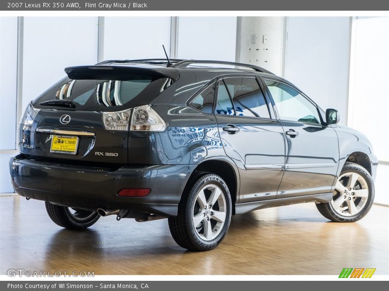 Flint Gray Mica / Black 2007 Lexus RX 350 AWD