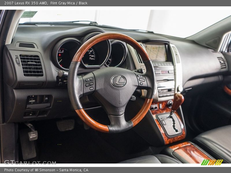 Flint Gray Mica / Black 2007 Lexus RX 350 AWD