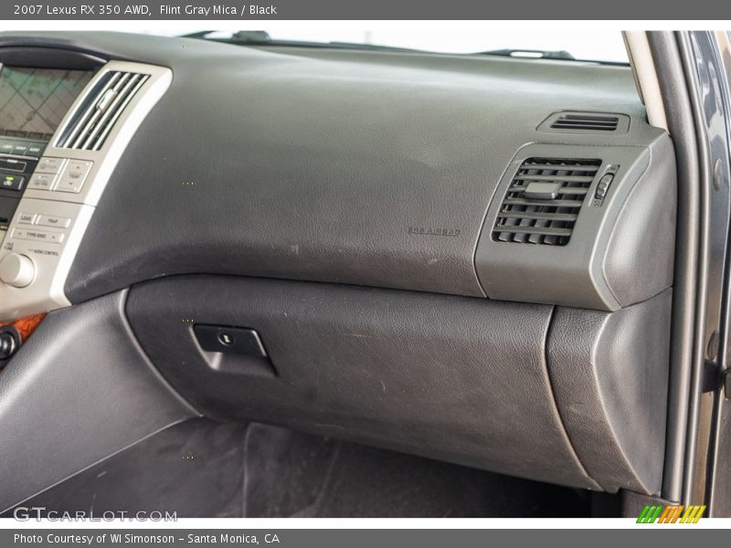 Flint Gray Mica / Black 2007 Lexus RX 350 AWD