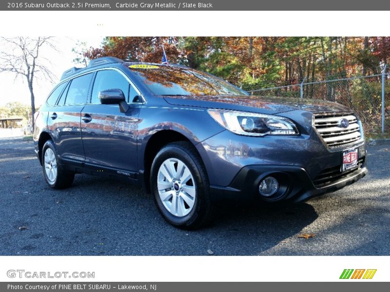 Carbide Gray Metallic / Slate Black 2016 Subaru Outback 2.5i Premium