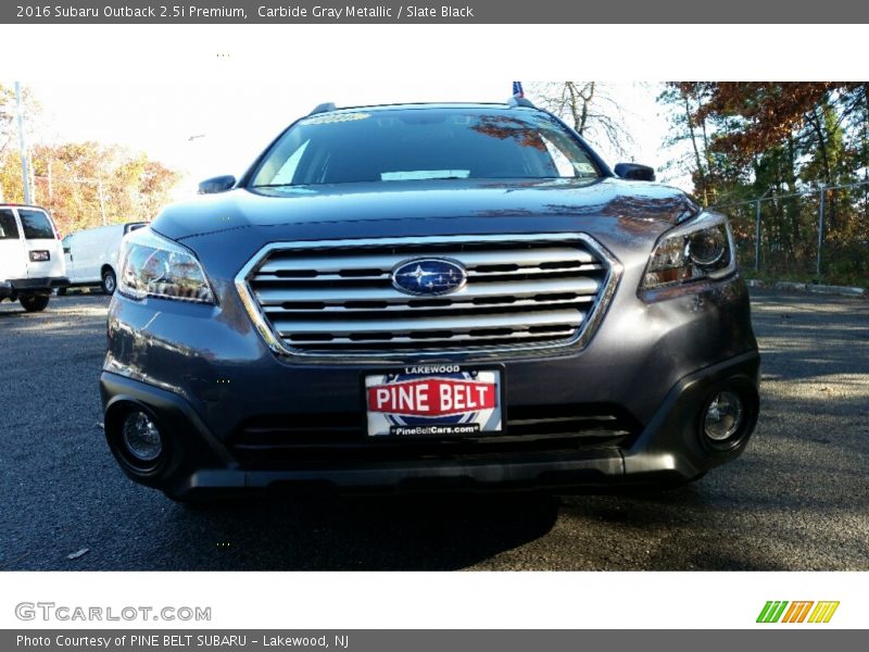 Carbide Gray Metallic / Slate Black 2016 Subaru Outback 2.5i Premium